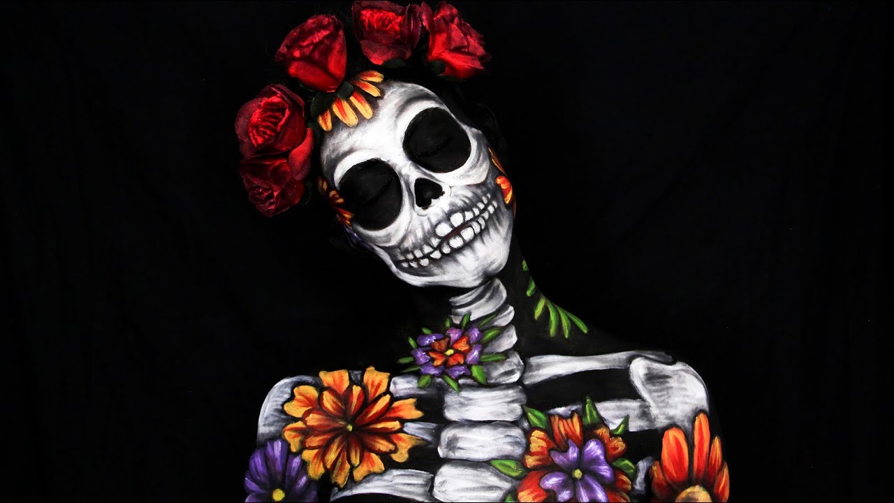 Catrina Body Painting | Μακιγιάζ Για Την Ημέρα Των Νεκρών