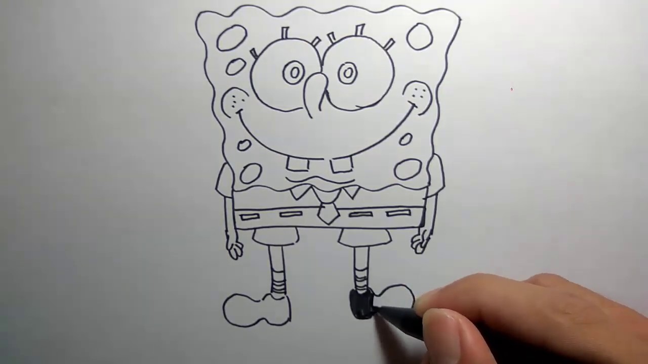 74 Cara Gambar Kartun Spongebob Hd Gambar Kantun