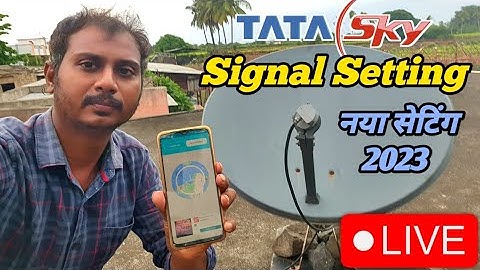 Tata sky signal setting | satellite finder mobile app tata play dth signal set kare new update 2023