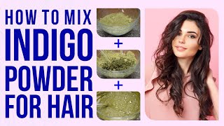 How To Mix: Indigo Powder For Hair | Indigo Hair Pack