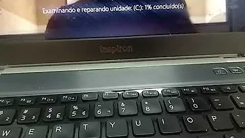 Como desativar examinando e reparando unidade?
