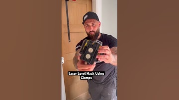 Laser Level Hack Using Clamp #shorts