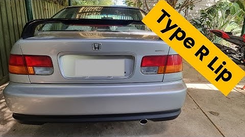 How To Install A Type R Rear Lip On A Civic