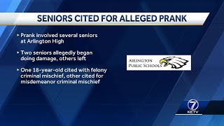 2 teens cited after allegedly breaking into high school, causing damage during senior prank