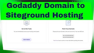 how to point domain name from godaddy to siteground hosting | 2023 tutorial