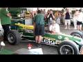 Lotus 38/1 starting and warm-up at Goodwood FOS 2010