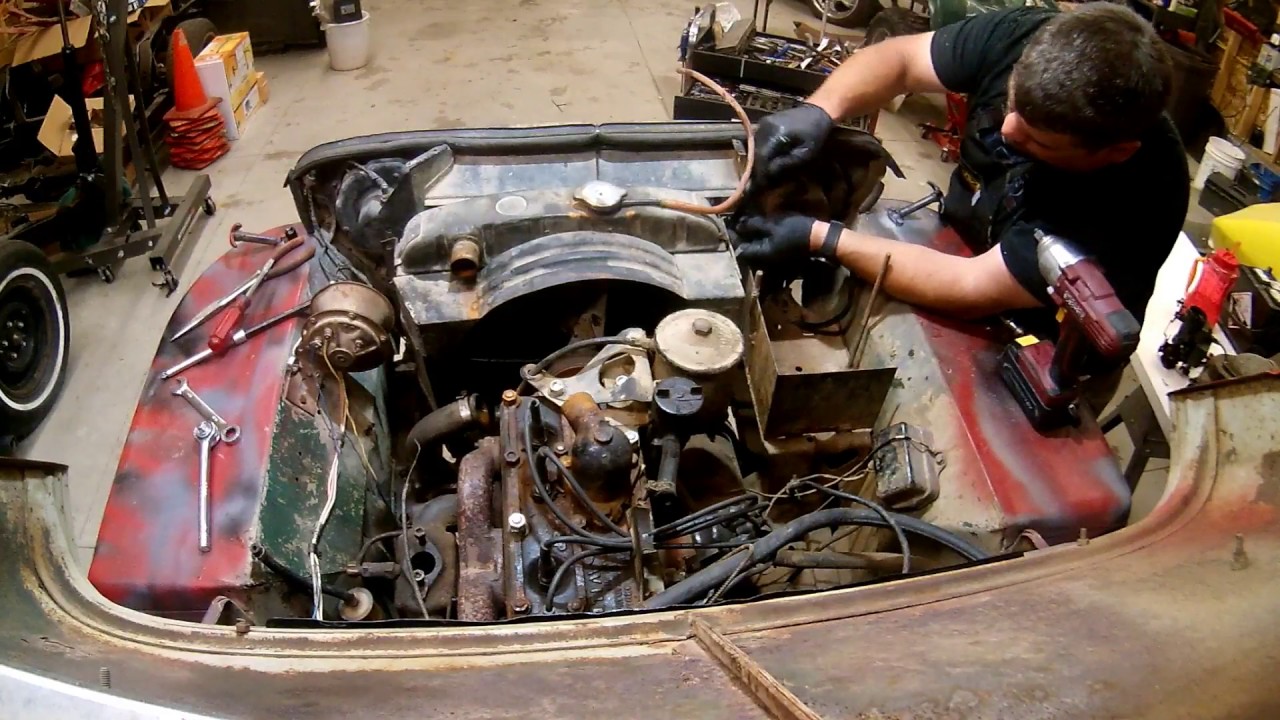 1951 jeep Engine rebuild Part 1 YouTube