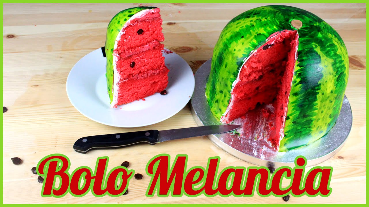 Bolo Melancia | Como fazer Bolo Melancia | How to Make a Watermelon Cake | Cakepedia