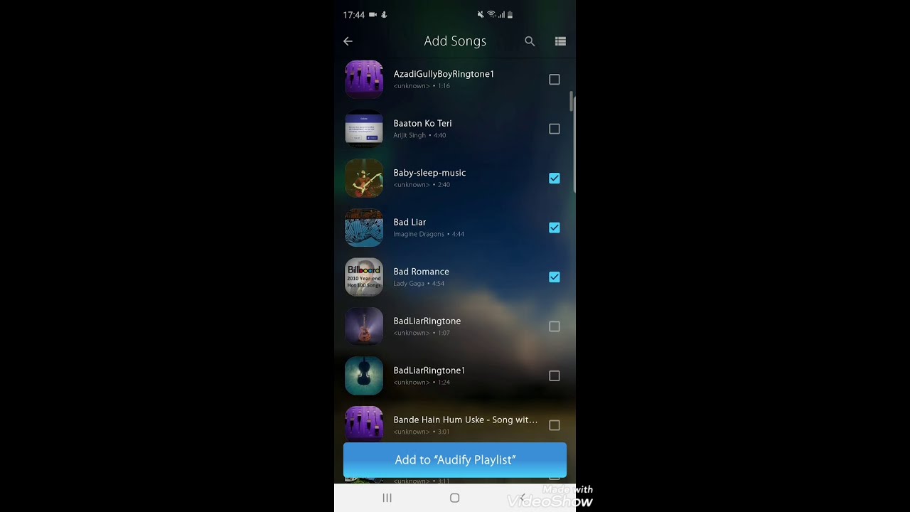 How To Add Multiple Songs To A Playlist In The Audify Music Player