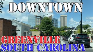 Greenville - South Carolina - 4K Downtown Drive