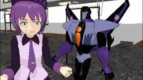 MMD - Utau + Skywarp - Dinosaur