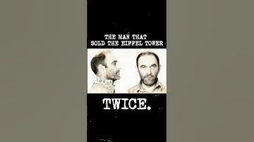 The man that SOLD the Eiffel Tower…TWICE! 🗼#story #history #victorlustig #paris #eiffeltower