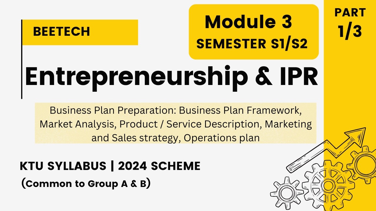 S2 Engineering Entrepreneurship & IPR - KTU BTECH MODULE 3 | 2024 ...
