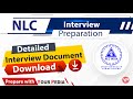 Detailed interview document for nlc 2024 preparation  interview preparation  guidance with yp