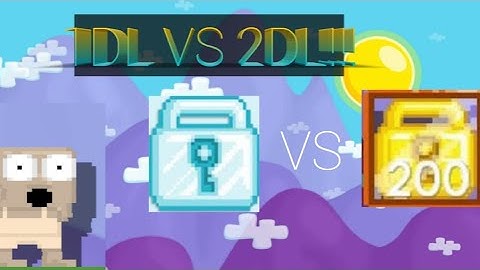 Set Growtopia challenge 1DL vs 2DL!!!,(720P video)