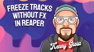 Freeze Tracks without FX in REAPER
