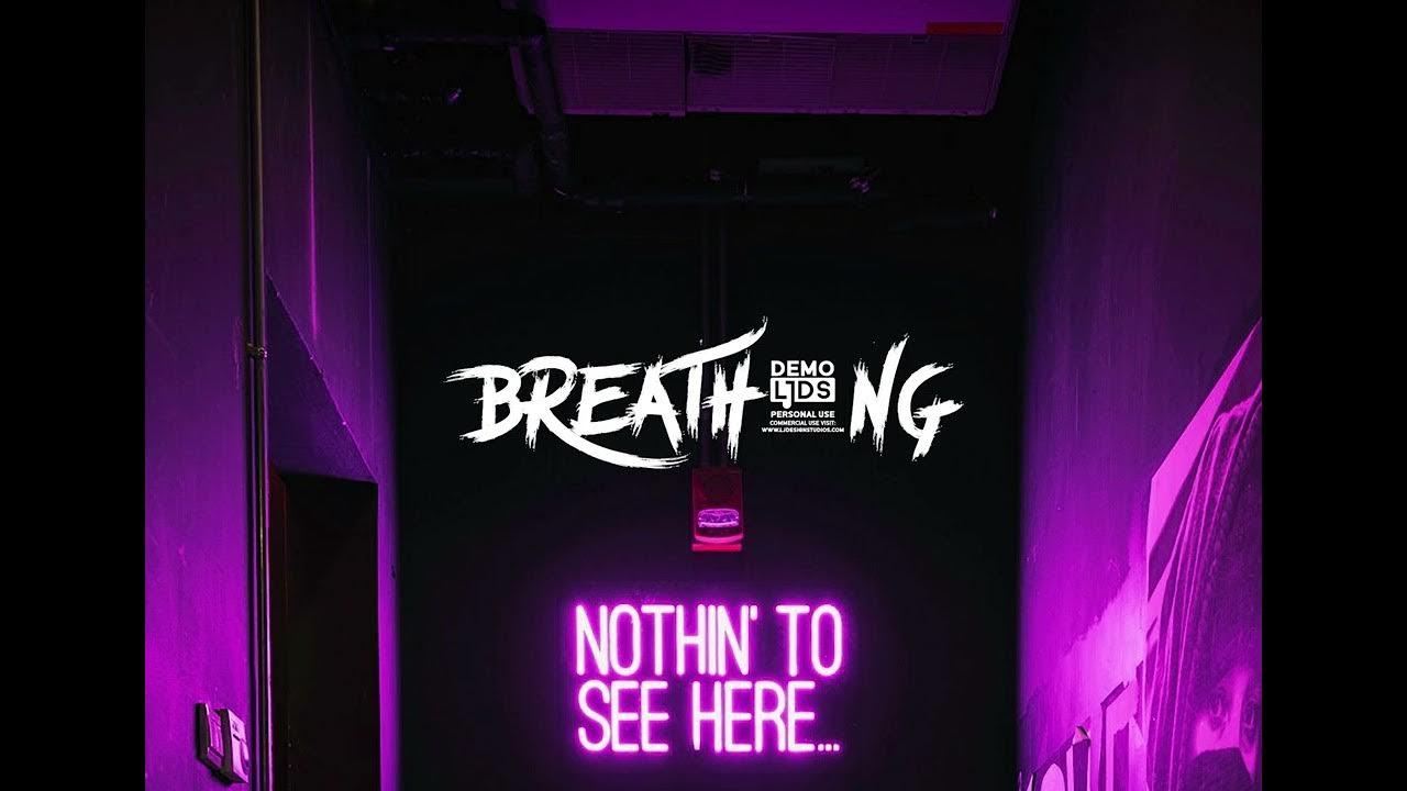 Nothing to See Here Wallpaper 4K, Purple aesthetic, Neon sign