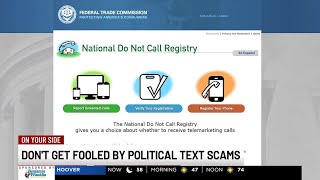 Don't get fooled by political text scams