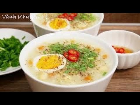 CHÁO HẠT SEN - Cách nấu Cháo siêu tiết kiệm Điện - Cháo Hạt Sen thịt Bằm và Trứng by Vanh Khuyen