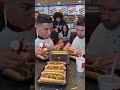 Messi vs Ronaldo Eating Challenge 🍔 #Shorts
