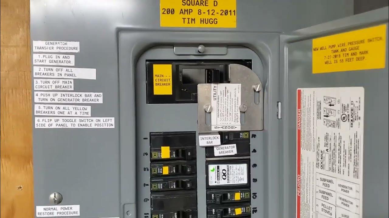Generac Portable Generator Manual Transfer Switch Hookup YouTube