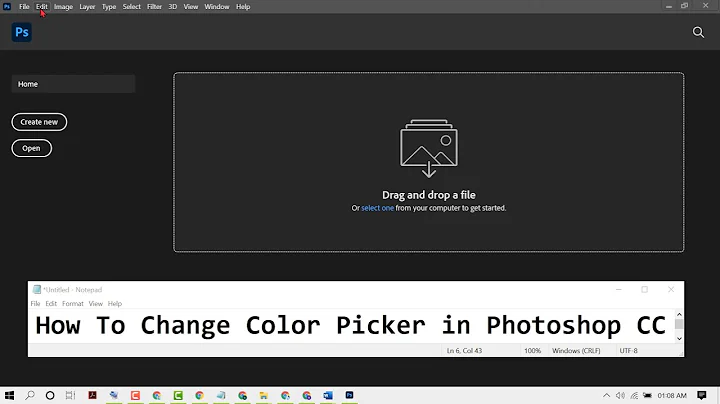 How To Change Color Picker in Photoshop CC