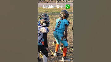 DB Ladder Drill ✅🪜 #viralfootball #practice #copperstatekingz #fyp