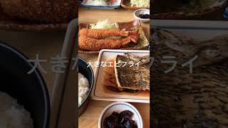 お腹いっぱいエビフライ定食。 shortvideo 魚 ご飯