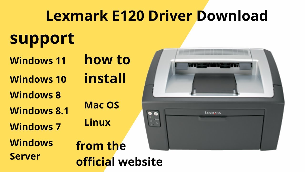 Lexmark E120N Driver Download and Setup Windows 11 Windows 10,Mac 13, Mac  12, Mac 11 - YouTube
