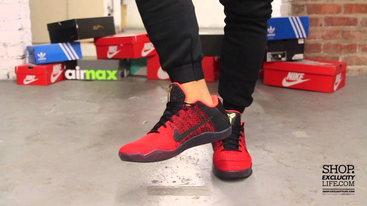 Kobe XI - University Red - On-feet Video at Exclucity - YouTube