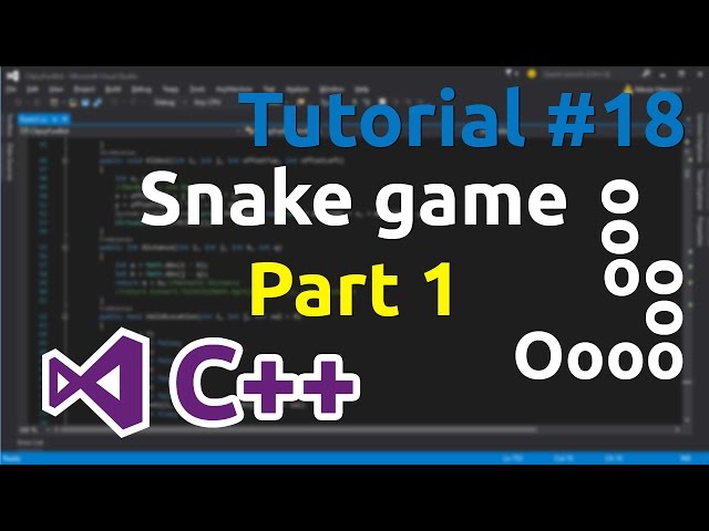 C++ Tutorial 18 - Simple Snake Game (Part 1) class=