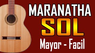 Video thumbnail of "MARANATHA CORO PENTECOSTAL Sol Mayor  🎸 TUTORIAL EN GUITARRA 🎸 Mi Guitarra Cristiana"