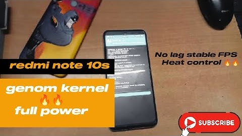 How to fix lag problem 🔥 ft. genom kernel in redmi note 10s🔥