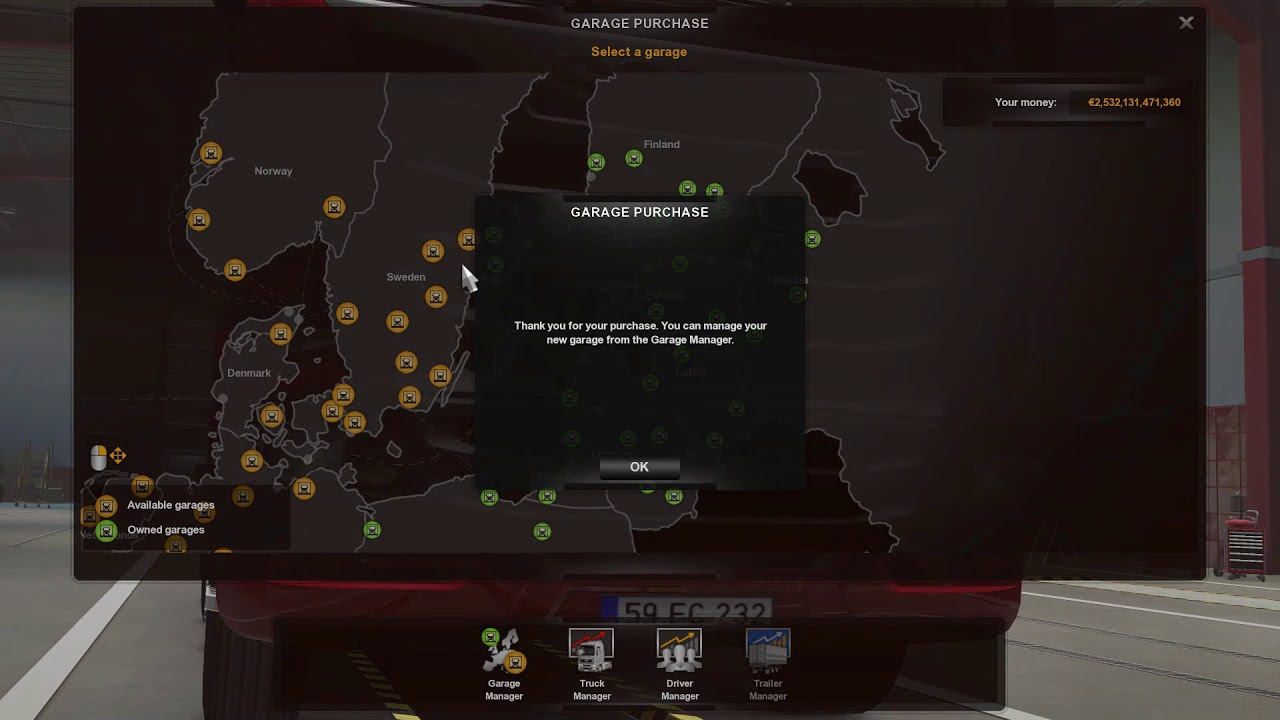 Euro Truck Simulator 2 | Buying EVERY Garage across the map! - YouTube