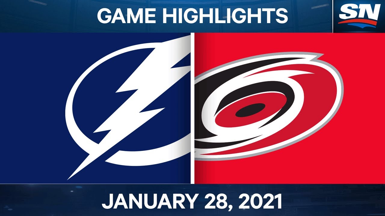 NHL Game Highlights Lightning vs. Hurricanes Jan. 28, 2021 YouTube
