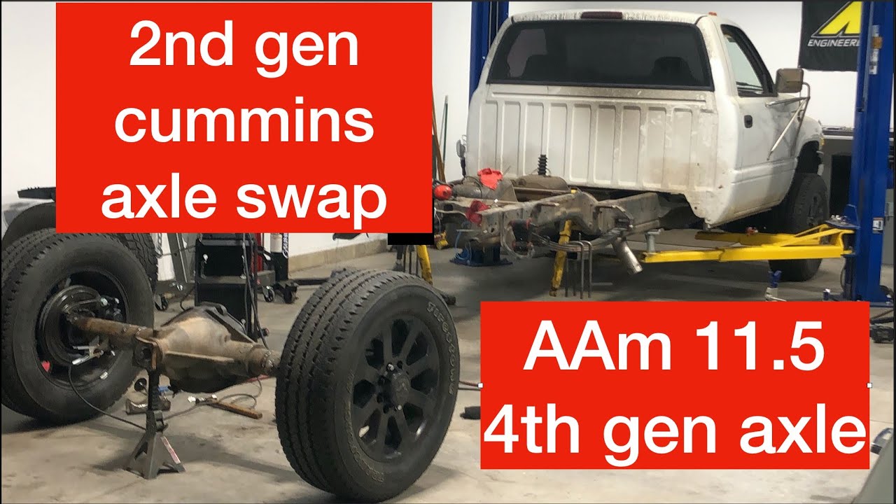 axle swap and ladder/trac bar guide, 2nd gen cummins get 11.5 AAM axle from a 4th gen
