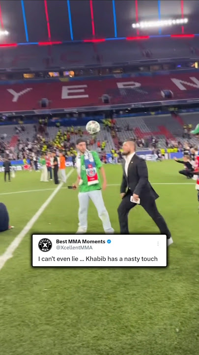 Khabib shows off football skills after Champions League final
