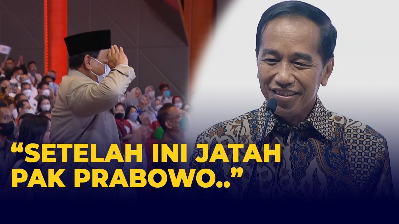 Jokowi Cerita Dua Kali Menang Pilpres Setelah Ini Jatahnya Pak Prabowo Youtube