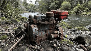 Restoration a Forgotten 50-Year-Old Kubota L2201 Engine — From Rusty Scrap to Smooth-Running Machine