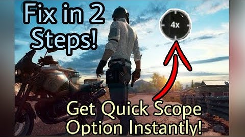 How to FIX the QUICKSCOPE SWITCH BUTTON