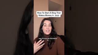 Start A Blog 2025!