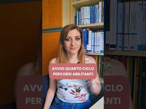 Video Avvio IV ciclo percorsi abilitanti