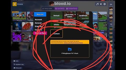 HOW TO UPLOAD A CUSTOM TEXTURE PACK ON MOBILE IN BLOXD.IO!!