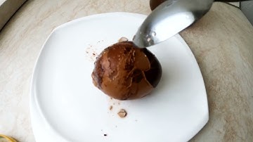 Cola and egg experiment. Egg in Coca Cola after 1 year. Experiment - Egg that was in Cola for 1 year