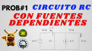 CIRCUITOS ELÉCTRICOS DE PRIMER ORDEN RC - CON FUENTES DEPENDIENTES - PROB#1 - SADIKU