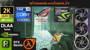 Half-Life 2 Ravenholm RTX 13900K 128GB RTX 5090 Astral Ultra Raytracing DLSS 4 DLAA MFG Gameplay