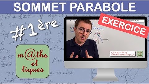 EXERCICE : Déterminer une fonction du second degré (sommet donné) - Première