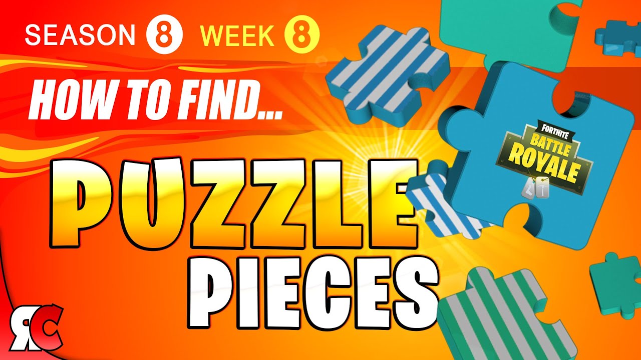 fortnite week 8 all jigsaw puzzle locations season 8 jigsaw puzzle pieces - fortnite puzzle piece locations week 8