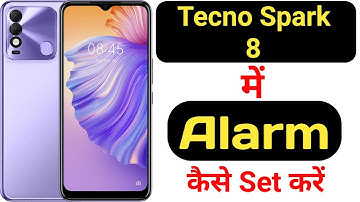 How to set alarm in Tecno Spark 8 || Tecno Spark 8 me alarm kaise lagaye || Techie S-Kay ||