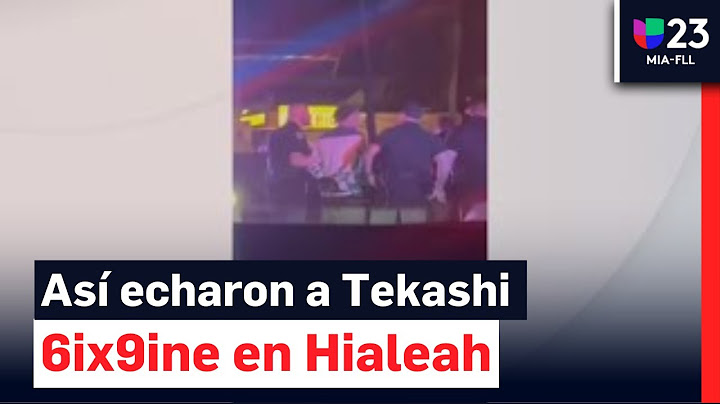 Video muestra el momento en que rapero Tekashi 6ix9ine es expulsado de una discoteca en Hialeah